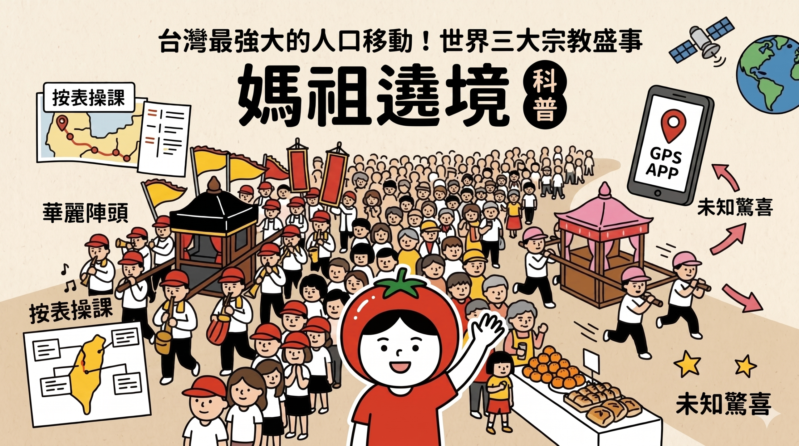 台灣最強大的人口移動！世界三大宗教盛事媽祖遶境科普